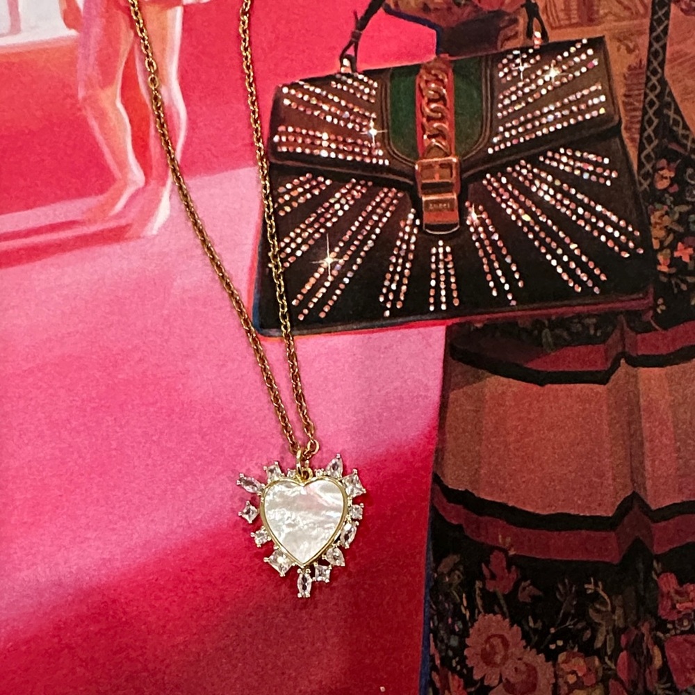 Gold Heart Pendant Necklace